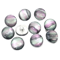 10pcslot mixed 18mm snaps alloy resin fashion snaps buttons fit snap jewelry snaps bracelets 050705