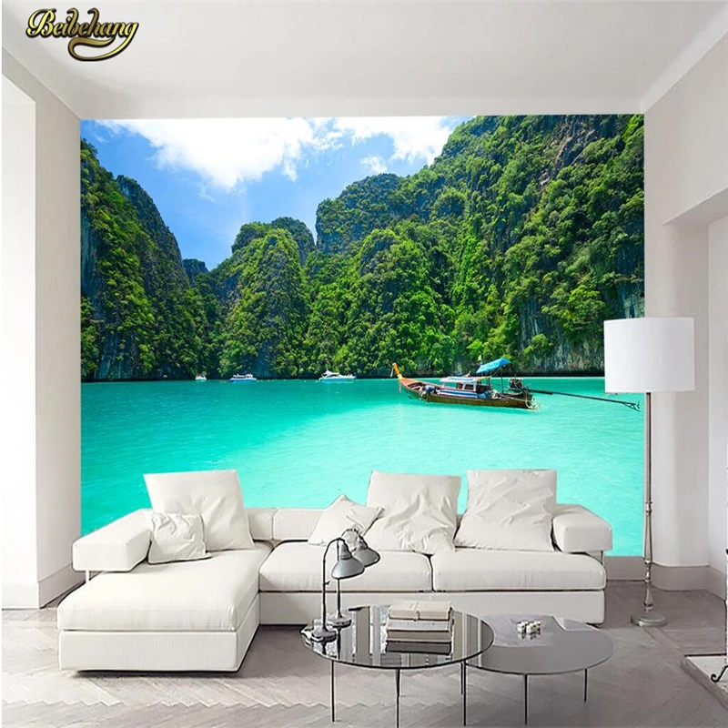 Фотообои beibehang на заказ Настенная Наклейка стену пляж HD красивые мечты морской