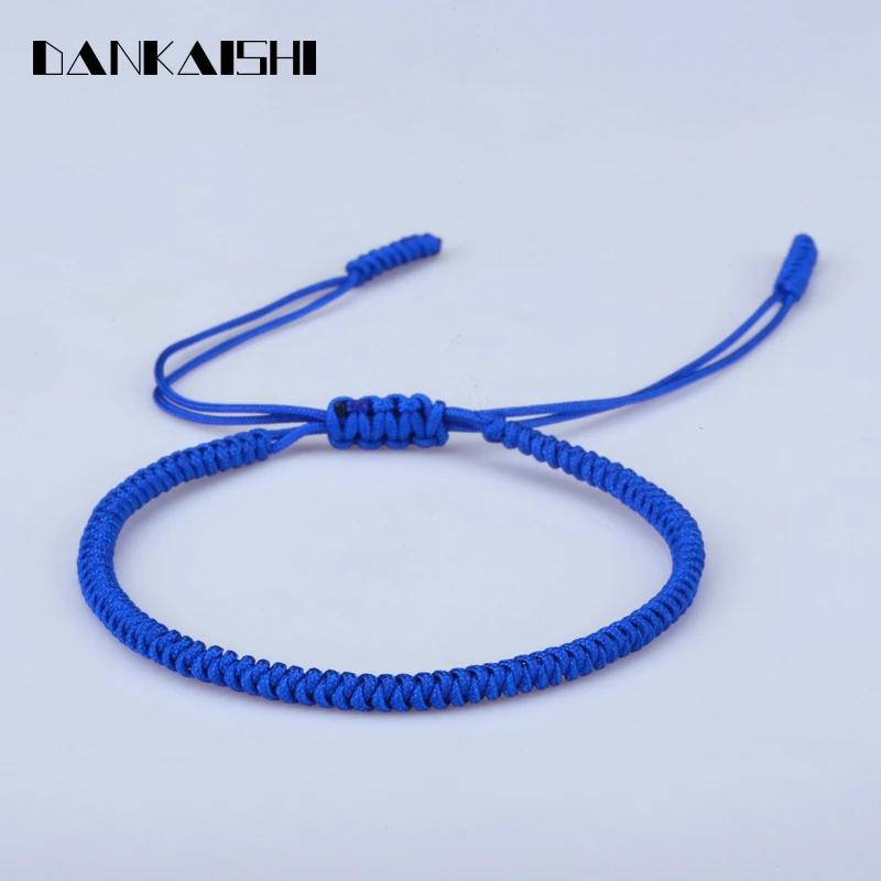 Dankaishi 2018 Multi Color Tibetan Buddhist Bracelets Handmade Knots Lucky Rope Bracelet Size Adjustable Buddha DKSFZ130 | Украшения и