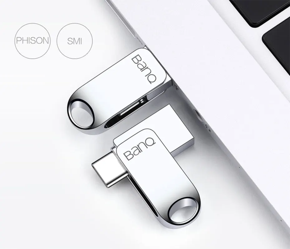 BanQ C6 USB флеш-накопитель 32 Гб OTG металлический водонепроницаемый флеш-накопитель 64 Гб Тип C Флешка мини-флешка карта памяти 16 Гб