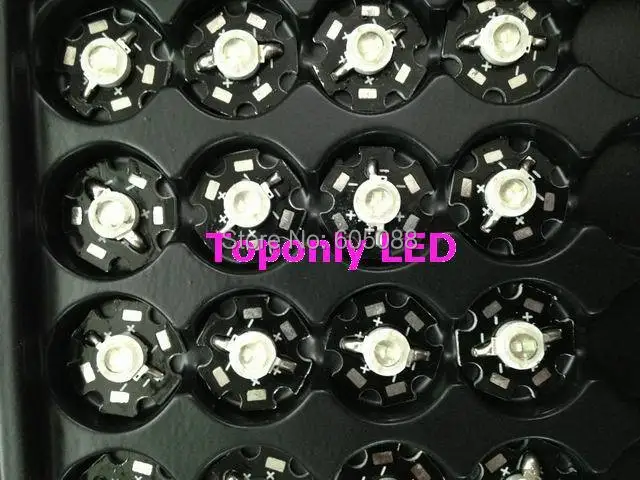 Высококачественный зеленый светодиодный Диод 5 Вт с радиатором сверхъяркий 300-320