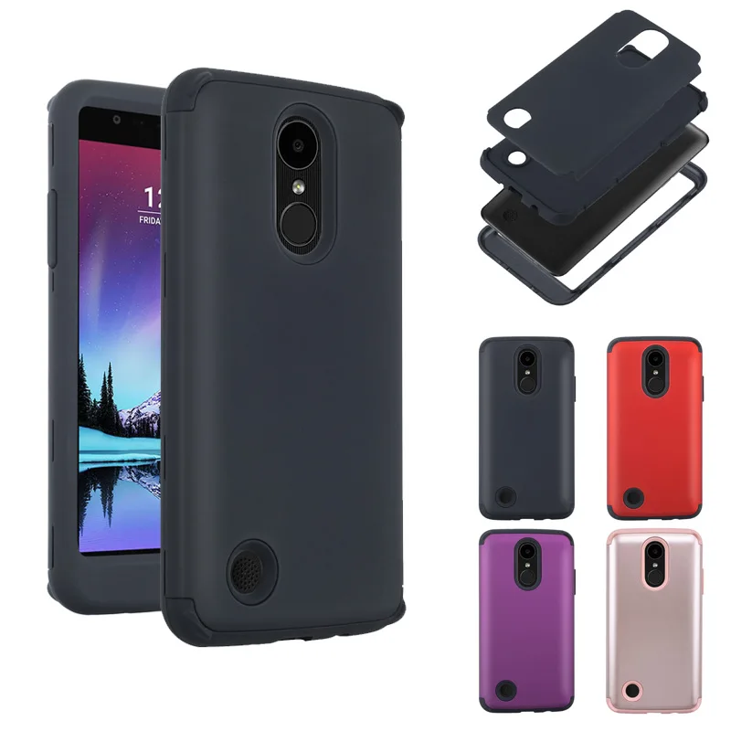 Противоударный жесткий Гибридный армированный защитный чехол для LG Aristo/Phoenix 3/K8