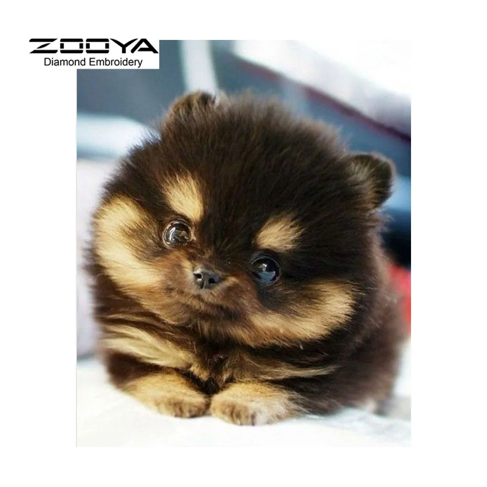 

5D DIY Diamond Painting Dog Crystal Diamond Painting Cross Stitch Lovely Dog Animal Needlework Home Decorative BJ863
