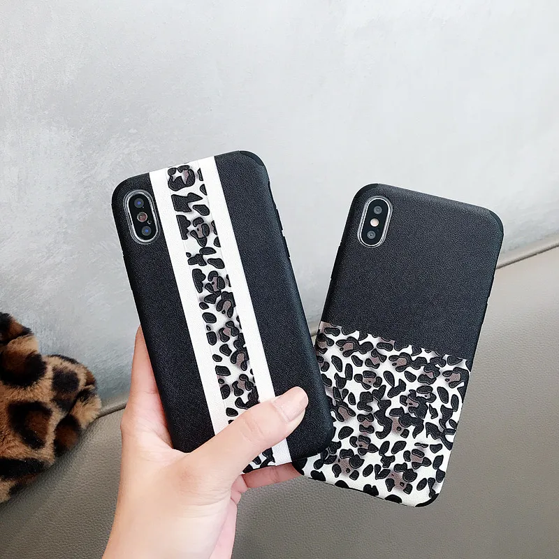 Рельефная серия Леопардовый узор в горошек мягкий чехол из ТПУ для iphone Xs max Xr