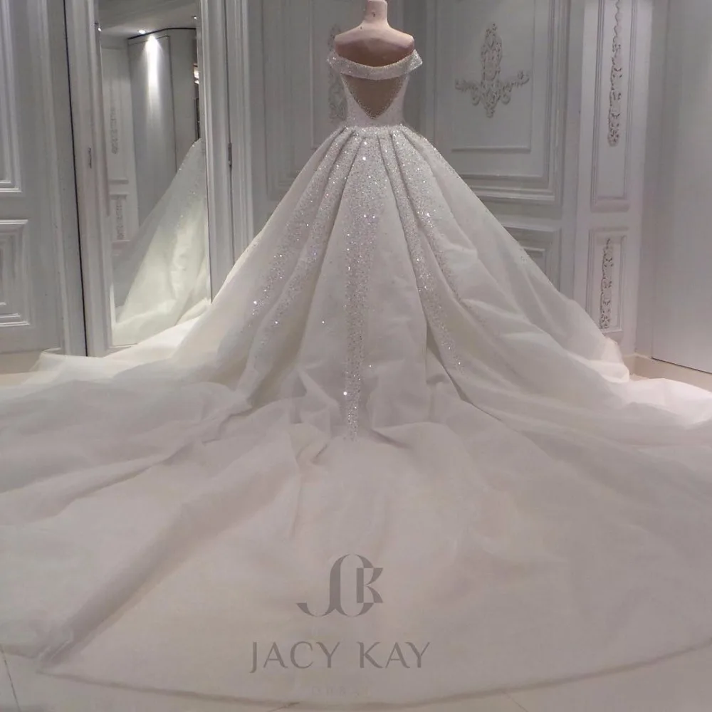 Vestido de noiva новое длинное свадебное платье 2017 вырез лодочкой Иллюзия рукава