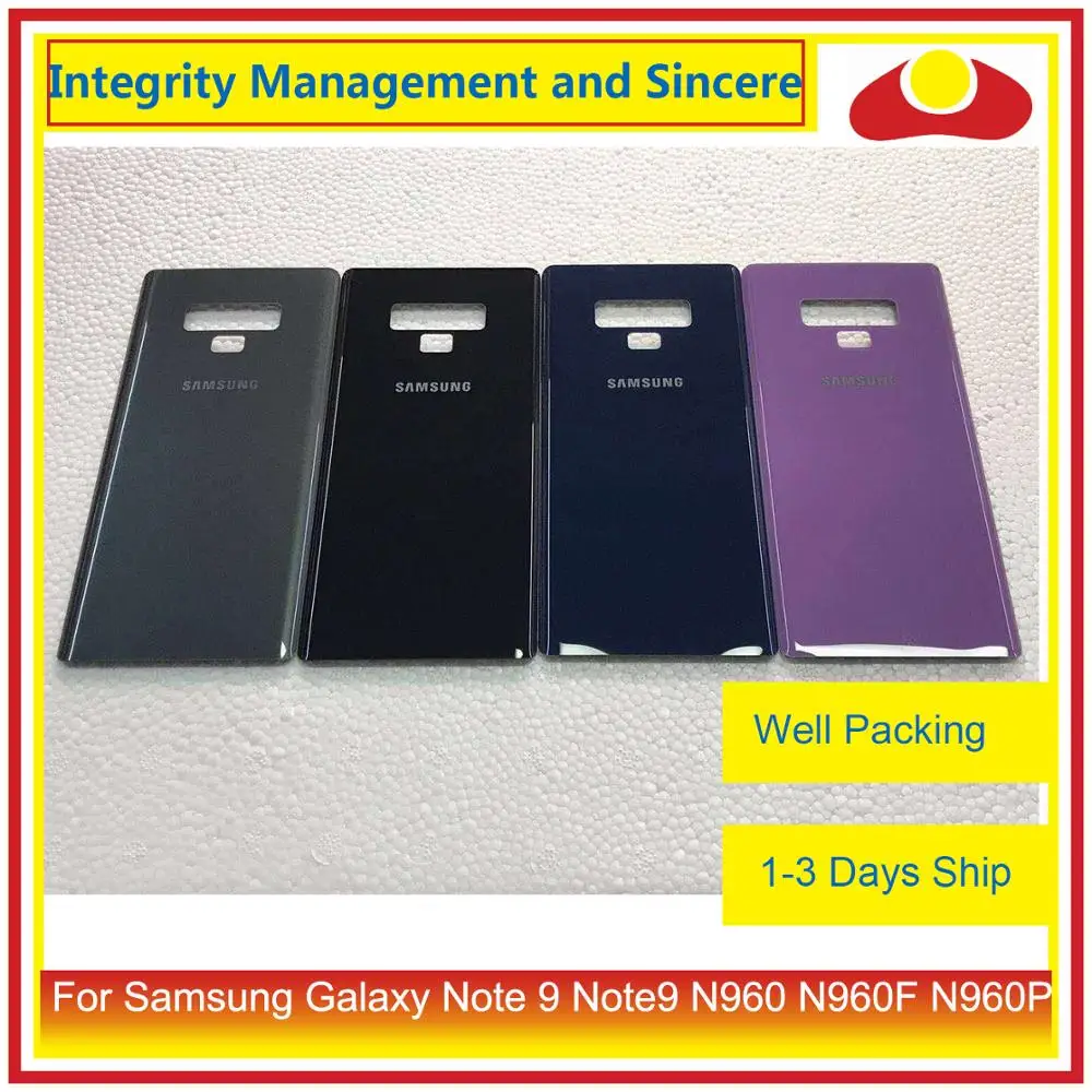 10 шт./лот для Samsung Galaxy Note 9 Note9 N960 N960F N960P N9600 корпус батарейного отсека заднее стекло