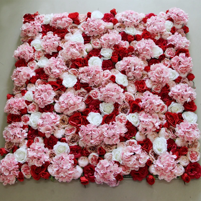 

Excellent quality dense rose Peony flower backdrop flower pillar photography props shop hotel flower wall Wedding Supply