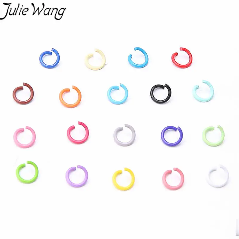 Julie Wang 100 шт./лот круглые кольца для прыжков разделенные соединители разноцветные