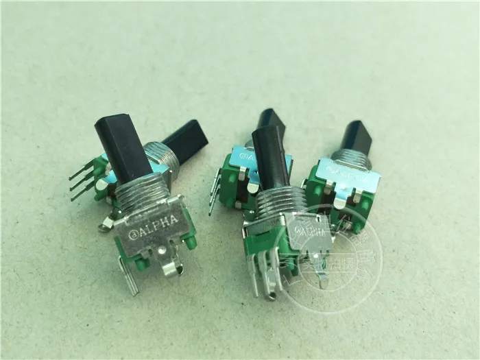 4 шт. ALPHA RV09AF 09 вертикальный одинарный потенциометр C1K B50K B100K A500K/ручка с резьбой длина 16 мм