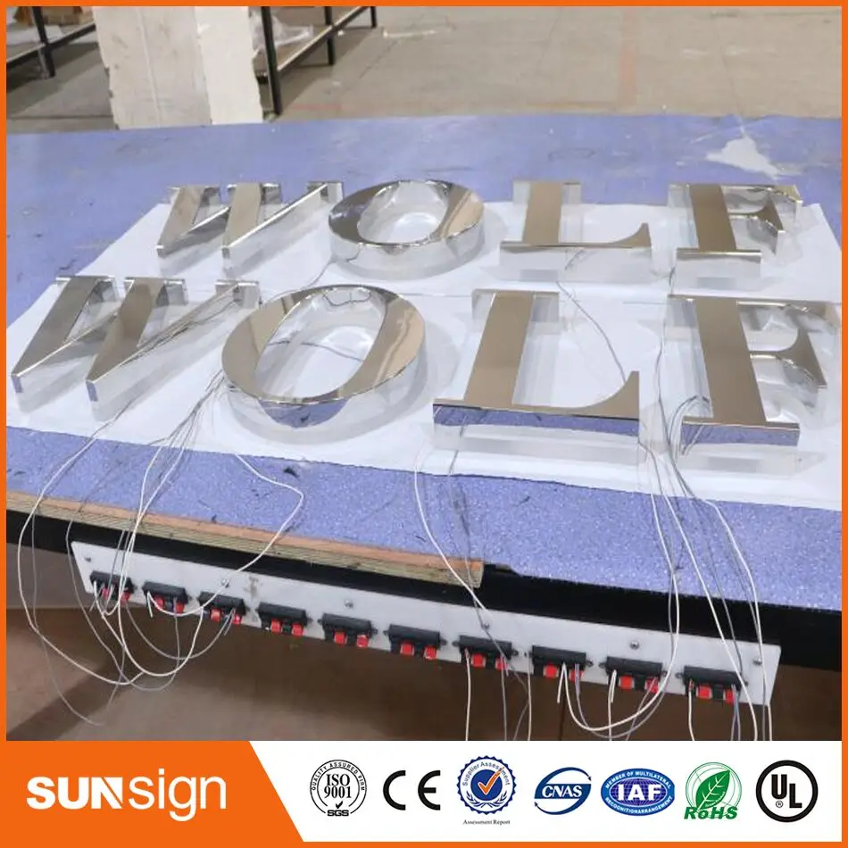 Наружные рекламные светодиодсветодиодный металлические буквы для знаков |