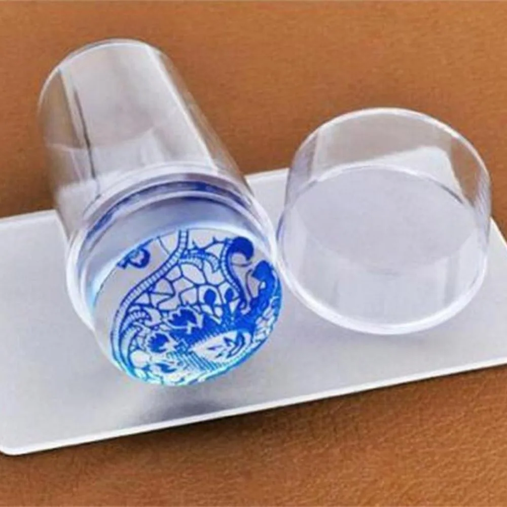 1 Набор сделай сам прозрачный дизайн ногтей штамповка скребок пластина