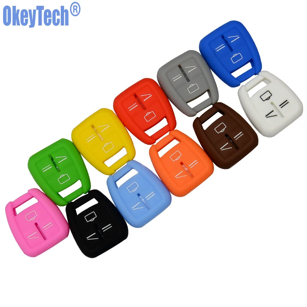 

OkeyTech для Vauxhall, Opel Astra, Zafira, Vectra, Tigra, Omega, Signum, родительский чехол с 3 кнопками, силиконовый чехол-брелок