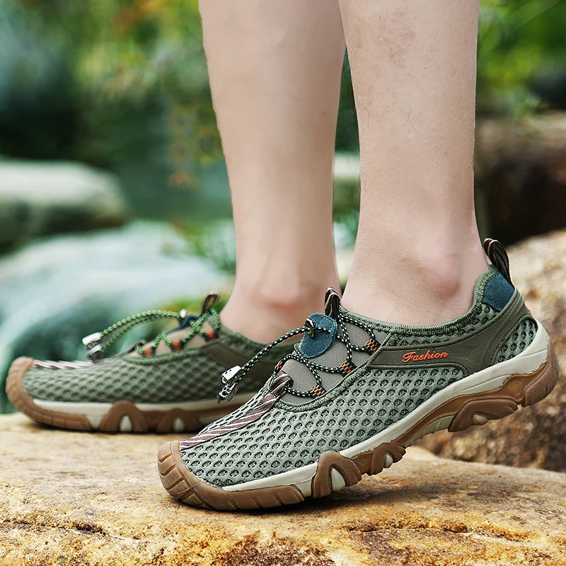 HUMTTO летняя дышащая походная обувь мужские быстросохнущие кроссовки уличные