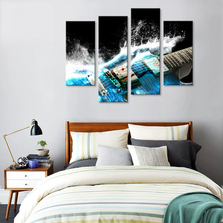 Everfun Книги по искусству некадрированным 4 панели стены работы модульная Картина