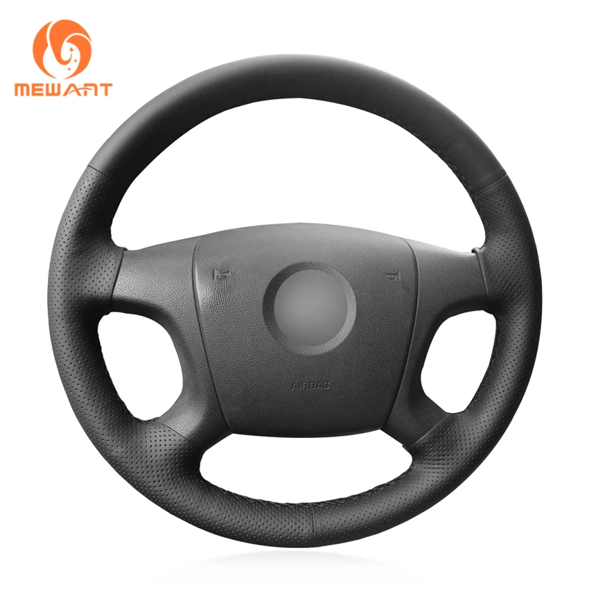 MEWANT черный Противоскользящий чехол рулевого колеса автомобиля из натуральной