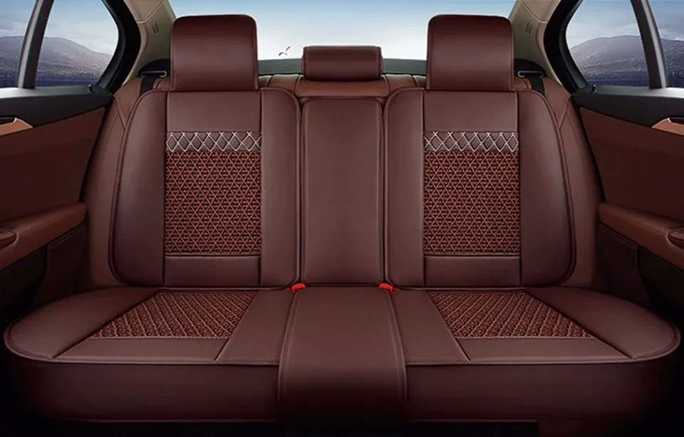 Универсальные кожаные чехлы для автомобильных сидений для Volkswagen Passat Polo Tiguan SANTANA golf Жук автомобиль аксессуары автостайлинг