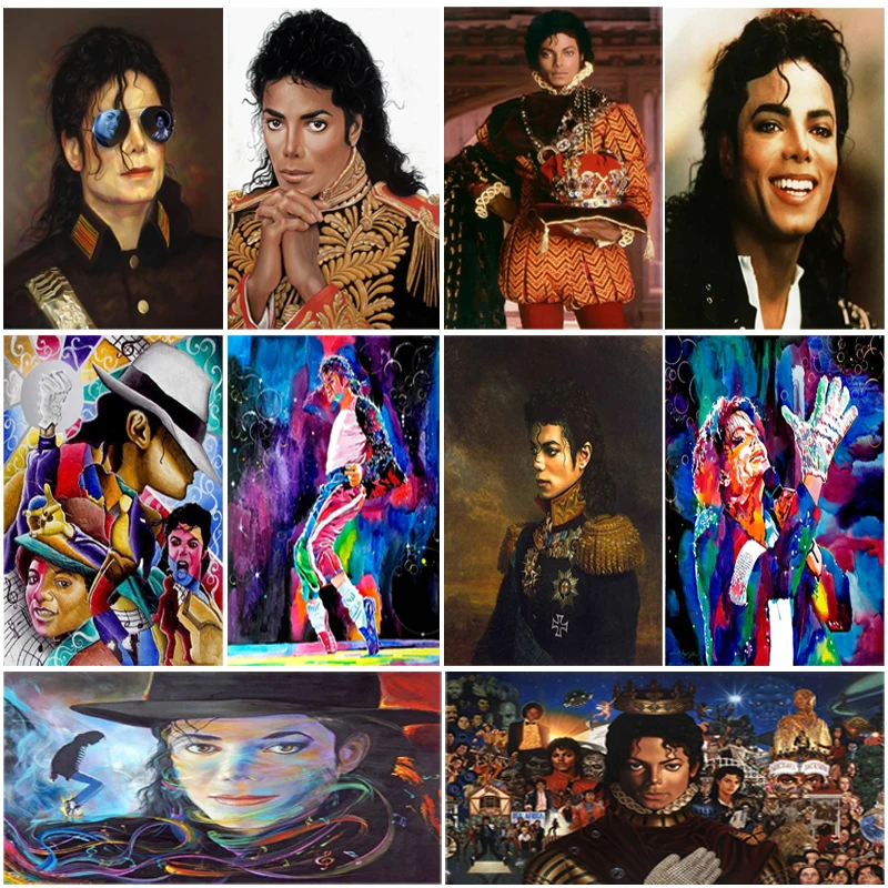 OUYIJIA 5D DIY Michael Jackson MJ Diamond Painting Full Square  Cross Stitch Diamond Embroidery Mosaic Picture Of Rhinestone