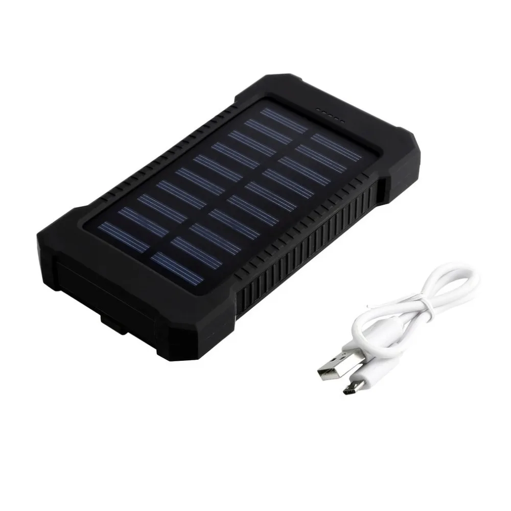 20000 мАч power Bank Wopow Солнечная портативная зарядка bank Водонепроницаемый двойной USB