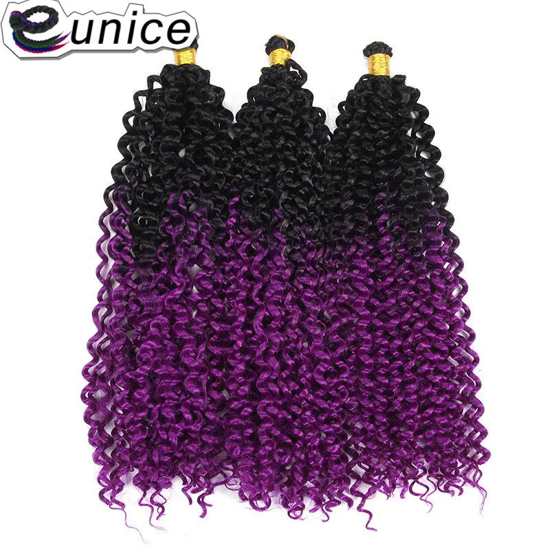 Фото Eunice волосы 14 дюймов волнистые пучки искусственные африканские плетеные для