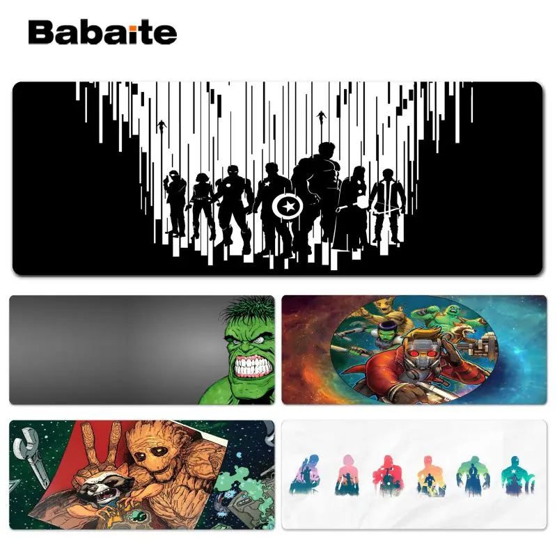 Игровой коврик для мыши Babaite Мстители размер 40x90 см компьютерный мыши|Коврики