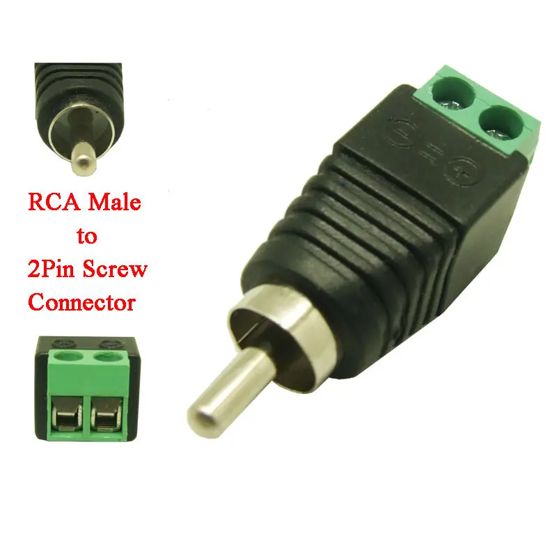 10 шт. аксессуары для устройств видеонаблюдения/DVR/AV Phono RCA штекер AV винтовой