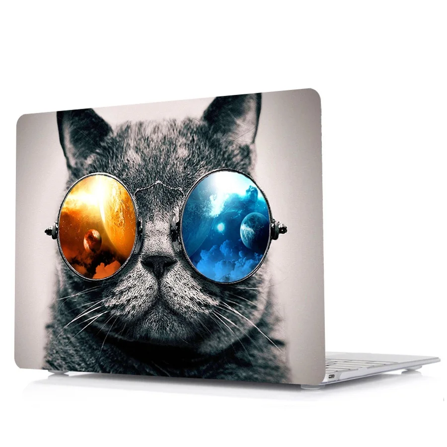 Чехол для планшета с цветным принтом Жесткий Apple Macbook Pro 12 13 15 Air 11 Touch bar Retina дюймов