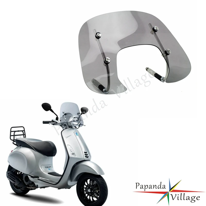 

Smoke Motorcycle Scooter Bolt-On Wind Deflector Windshield Protector Windscreen For SPRINT 150 150cc Flyscreen Fly Screen