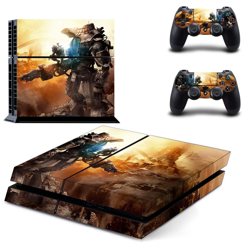 Игра Titanfall 2 наклейка для PS4 виниловая наклейка, стикер для консоли Playstation 4 и 2 контроллера наклейка для PS4 наклейка