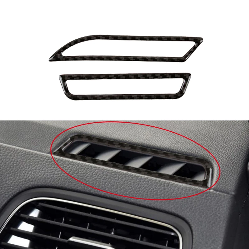 Автомобильные наклейки Atreus с отделкой из углеродного волокна для Volkswagen VW Golf 7 GTI MK7