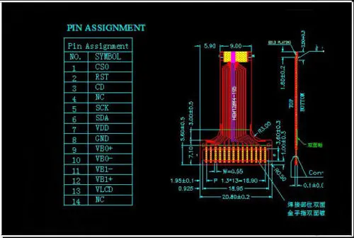 12864B точечная матрица графический ЖК-экран Синяя подсветка модуль для ESR-T3 T4