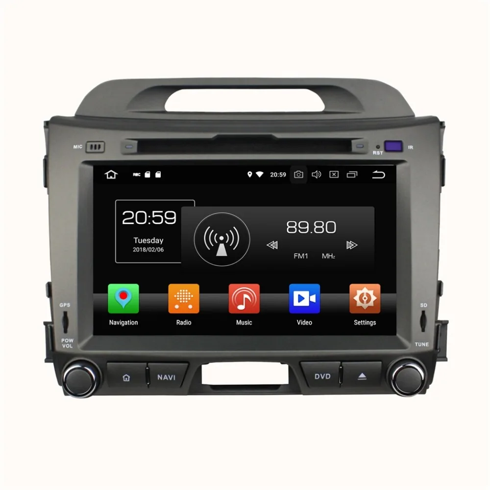 

Автомагнитола 8 дюймов, Android 8,0, DVD, GPS-навигация для Kia Sportage 2010, 2011, 2012, 4 Гб ОЗУ, Bluetooth, Wi-Fi, USB, DVR, Mirror-link