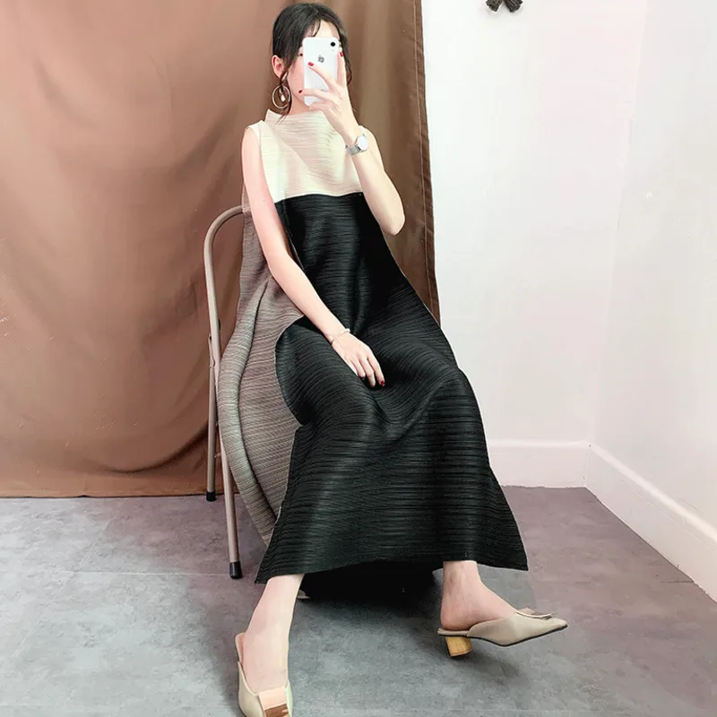 Платье LANMREM женское Плиссированное модная винтажная одежда в японском стиле без