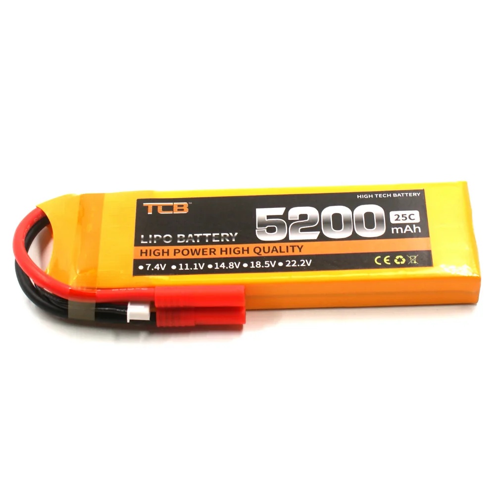 TCB RC Дрон LiPo батарея 5200 в 7 4 мАч 25C 2 S для Самолет Вертолет автомобиль Лодка батареи