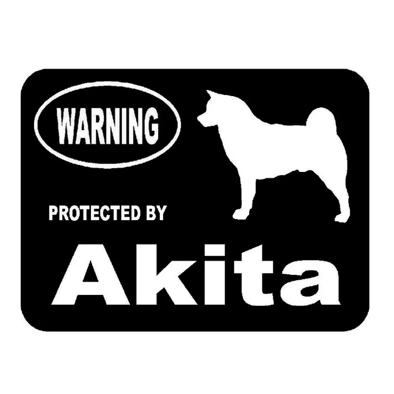 

14.5cm*10.5cm Car Styling By Akita Protected Cute Funny Car Stickers C5-1914