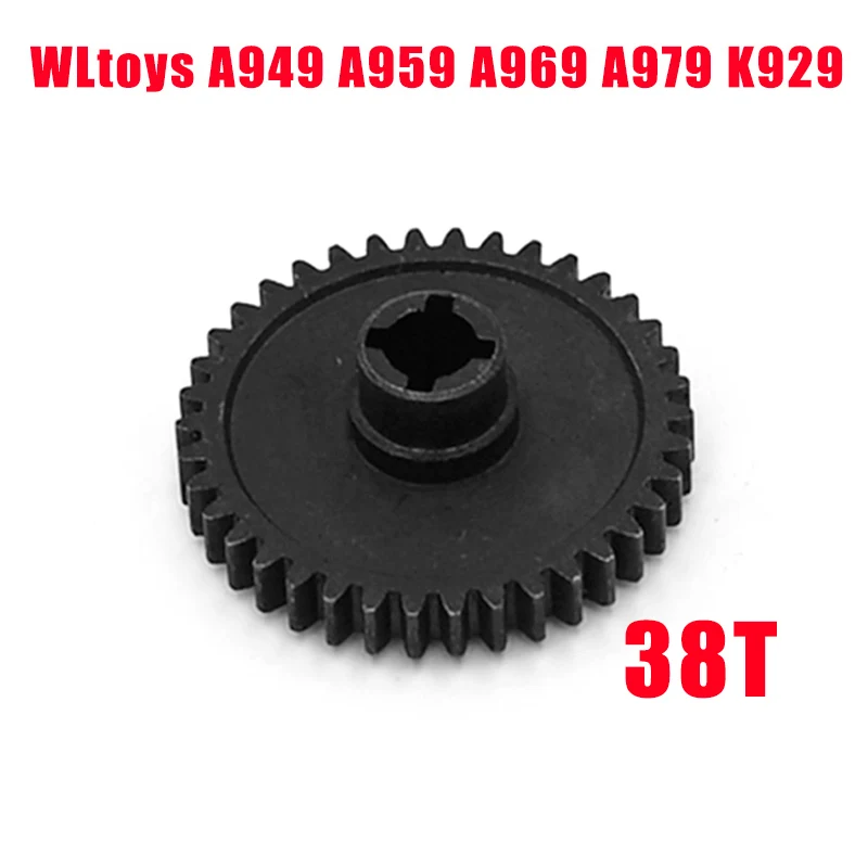 1P для 1:18 WLtoys A959 38T Metal Spur Diff Main Gear A949 A969 A979 Замена 24 RC автомобиля|Детали и аксессуары|