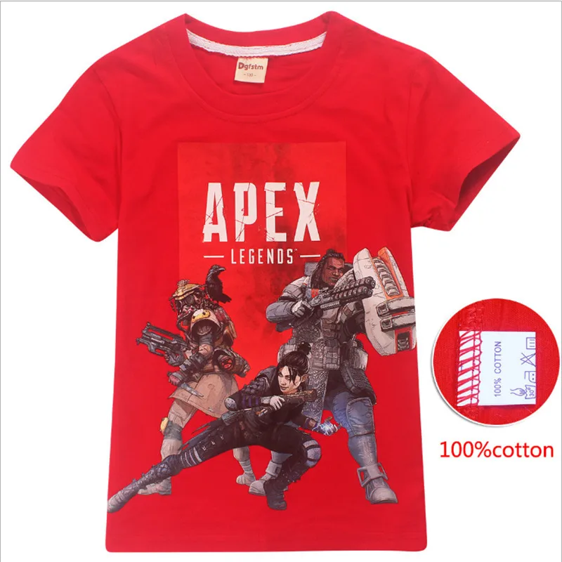 Apex Legends game/футболка для мальчиков футболки с короткими рукавами детские принтом