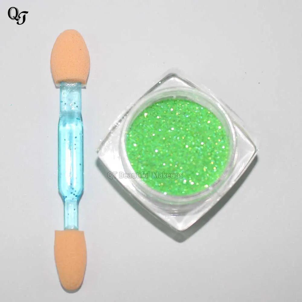 1 коробка зеленых мини тонких блесток для ногтей украшение и блеск