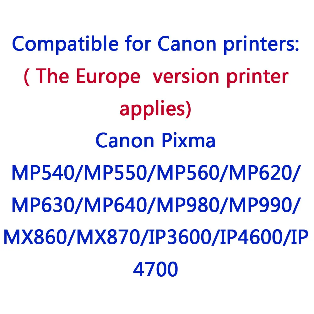 20 шт. PGI 520 CLI 521 чернильные картриджи совместимый для canon PIXMA IP3600/IP4600/IP4700 MX860