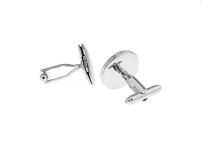 Men's Photo Frame Cuff Links Copper Material Silver Color | Украшения и аксессуары