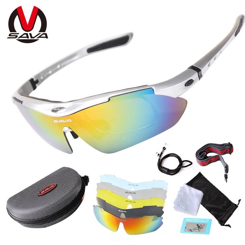 Солнцезащитные очки для езды на велосипеде SAVA 5 линз Поляризованные с защитой от