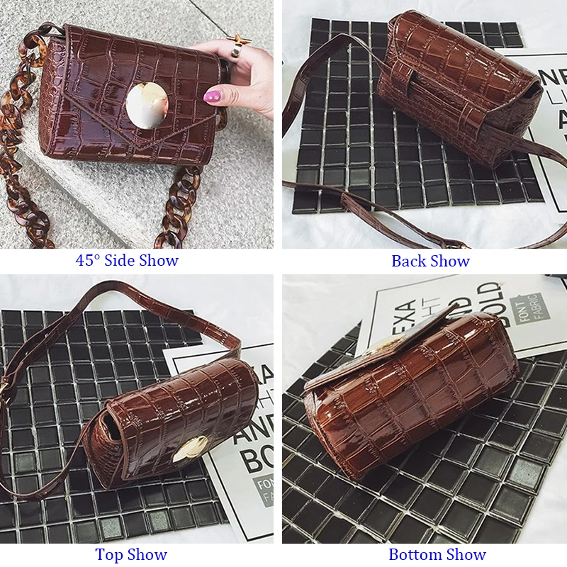 Поясная Сумка XMESSUN в стиле ретро с имитацией кожи крокодила новинка 2020