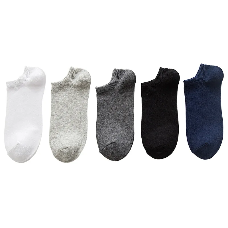 2019 мужские короткие носки хлопковые однотонные спортивные белые SocksSC004|Мужские