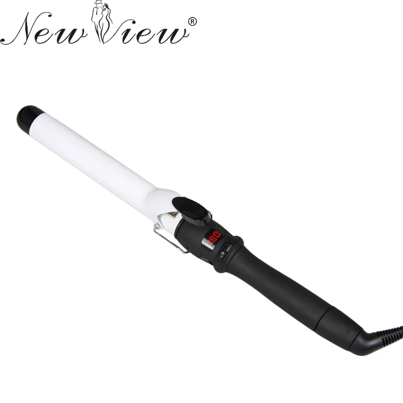 NewView Профессиональный Керамика для завивки волос ЖК-дисплей щипцы ролика волосы