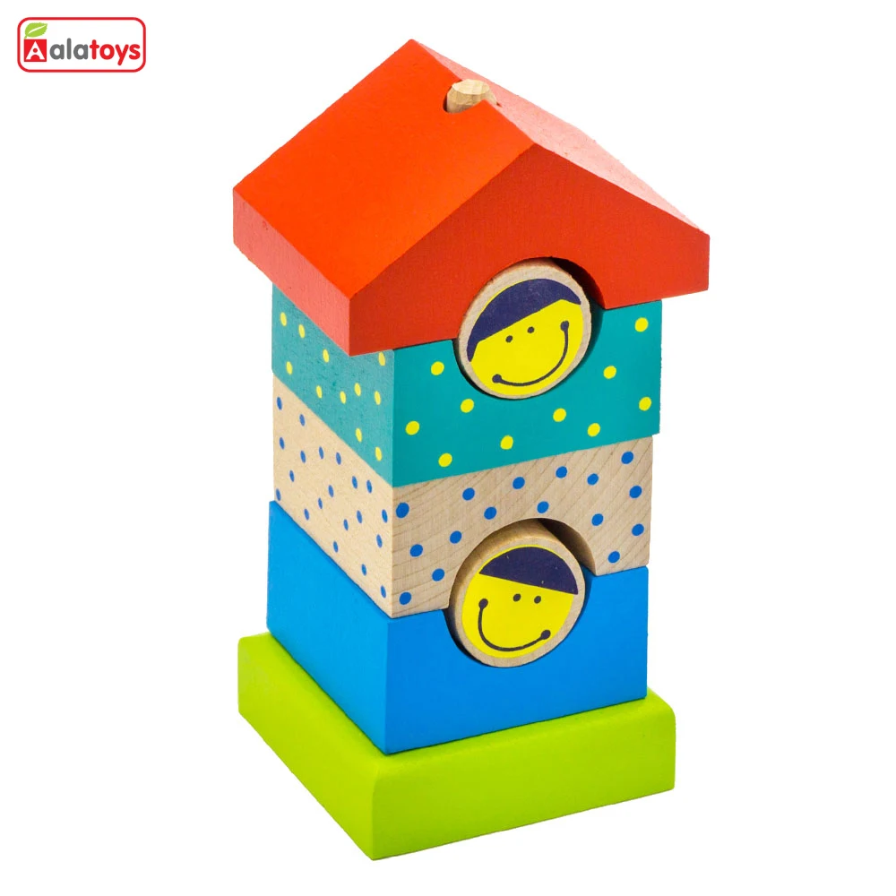 Пирамидка деревянная Домик|Пазлы| |