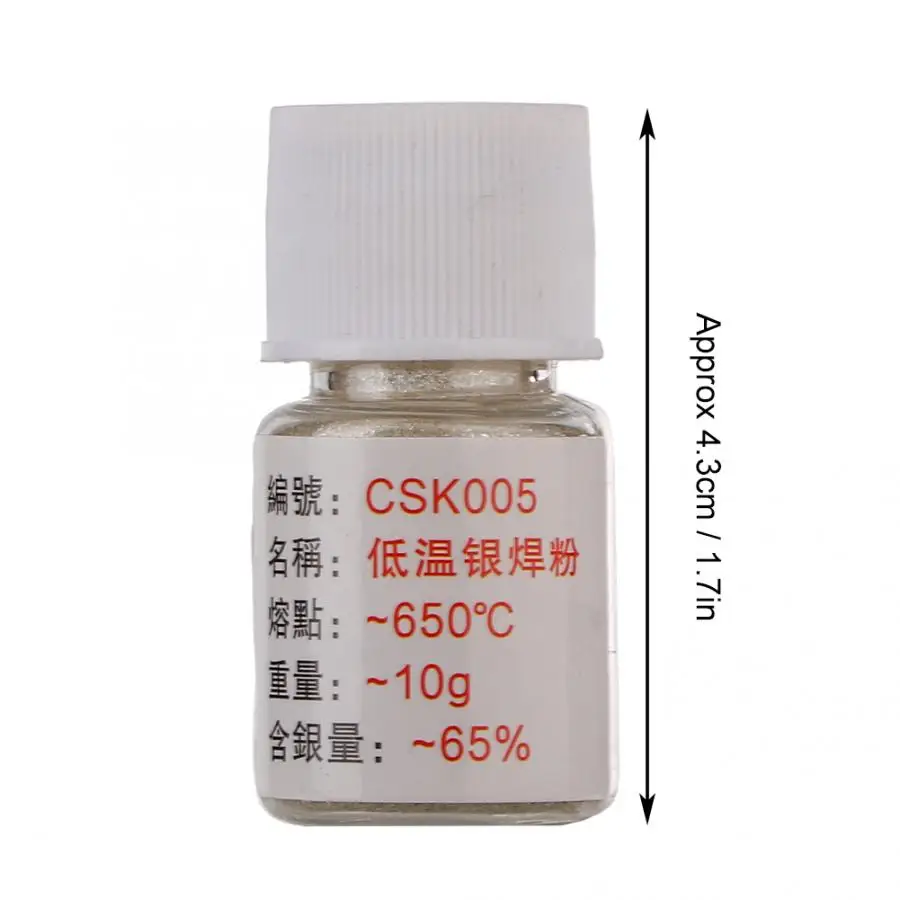 10g Silver Brazing Powder Resistant to Low Temperature Soldering Paste Jewelry Making Processing Weld Melt flux for Jewelers | Украшения и