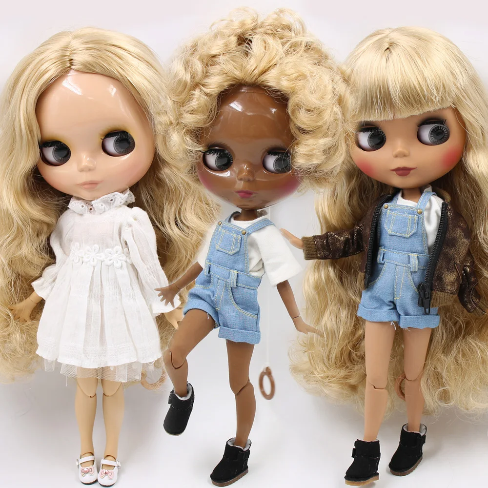 Ледяная Обнаженная кукла Blyth No. BL3157 Flaxen hair 1/6 bjd, pullip, licca, jerryberry