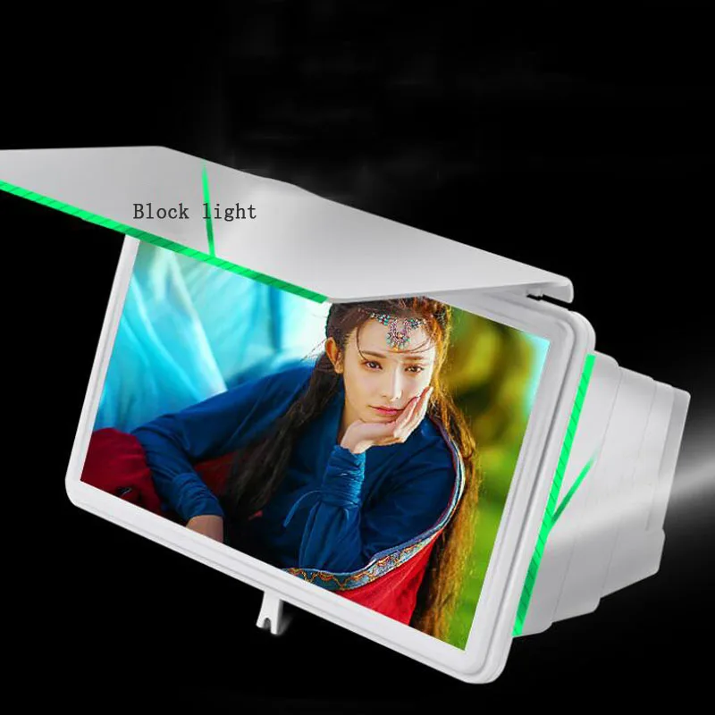 Телескопический 3D мобильный увеличитель для экрана телефона HD двойной