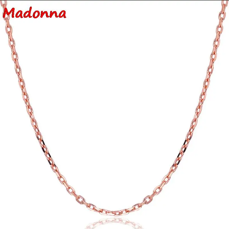 45 см Тонкой Цепочке Модные цвета Золота O Форма Женщины Короткие Крест Звена Цепи