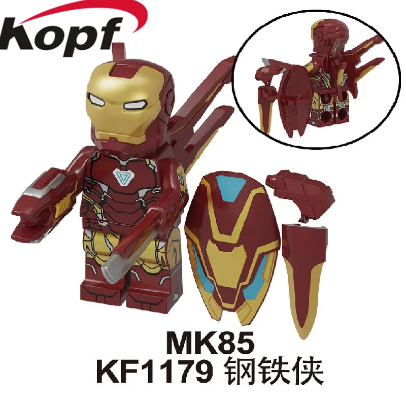 KF1179 No Box Одна распродажа, строительные кубики с супергероями, Мстители 4, спасатель, Железный человек, серия, фигурки M30 M39 M85, Детские Подарочные игрушки KF1180 - Цвет: KF1179 No Box