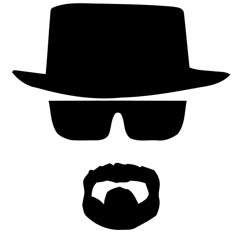 HotMeiNi 50 см Автомобильная наклейка Heisenberg для автомобилей сбоку окна грузовика